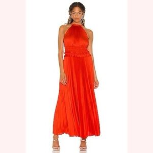 BCBG max Azria pleated maxi dress
